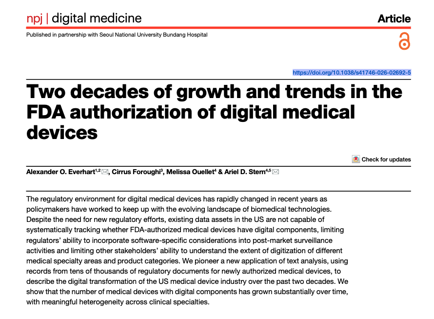 NyquistAI Data Powers New Nature Digital Medicine Research