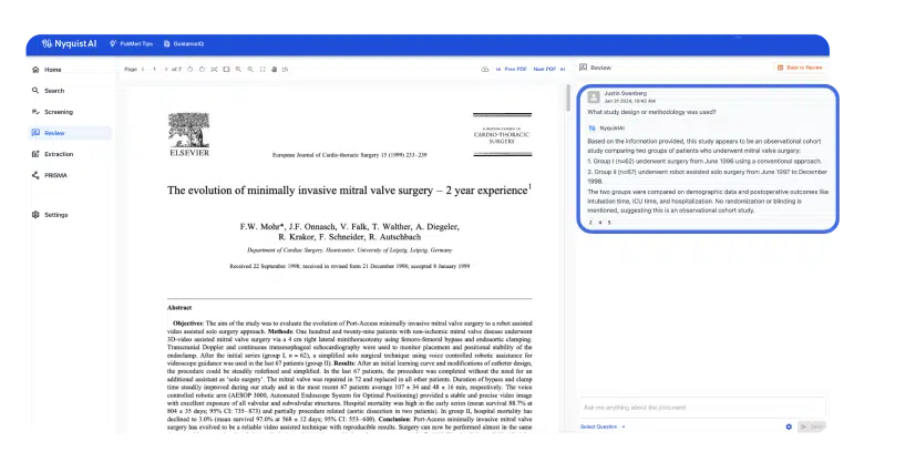 chat with documents - Optimize Your Literature Research Reports